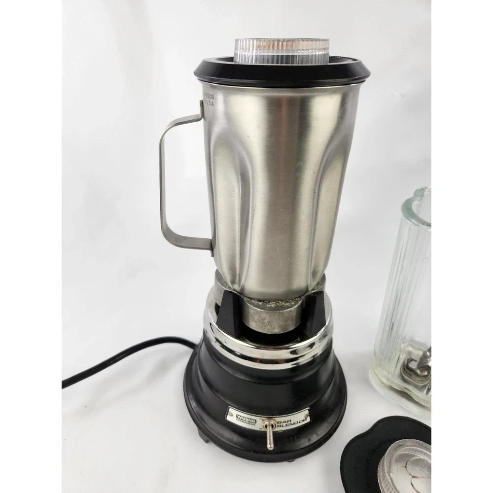 Vintage Waring Commercial Bar Blendor Glass And Stainless Steel Pitcher Blender